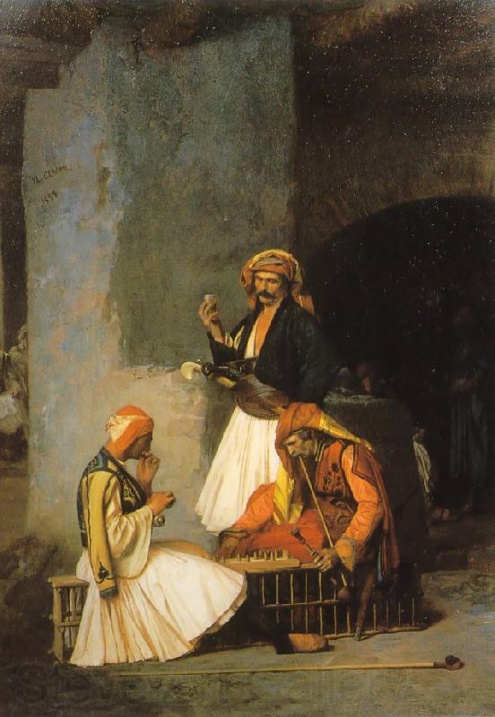 Jean Leon Gerome Arnauts Playing Chess Spain oil painting art